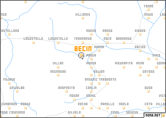 map of Becín