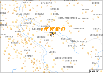 map of Bećirovići