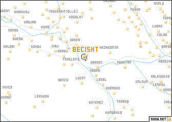 map of Beçisht