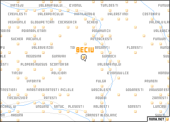 map of Beciu