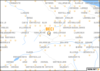 map of Beci