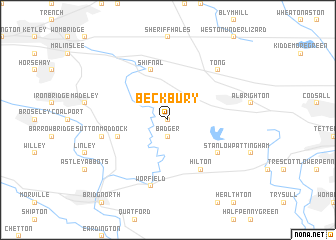 map of Beckbury