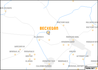 map of Beckedan