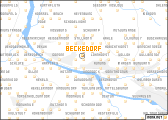 map of Beckedorf