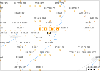 map of Beckedorf