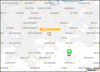 map of Beckenham