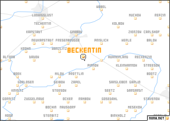 map of Beckentin