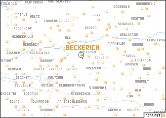 map of Beckerich