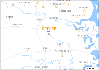 map of Becker