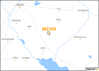 map of Becker