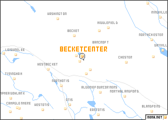 map of Becket Center