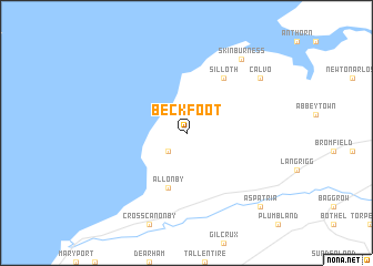 map of Beckfoot