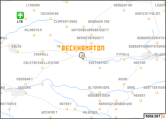 map of Beckhampton