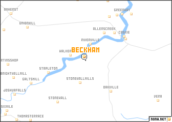 map of Beckham