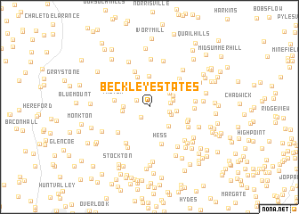 map of Beckley Estates