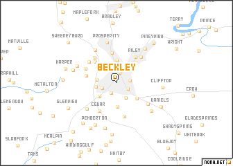 map of Beckley