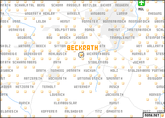 map of Beckrath