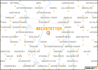 map of Beckstetten