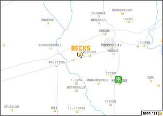 map of Becks