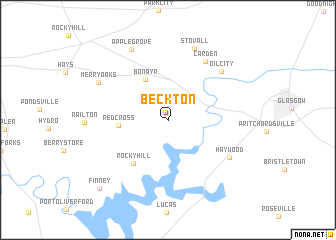 map of Beckton