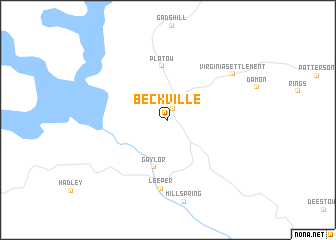 map of Beckville