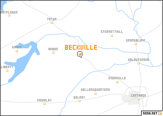 map of Beckville