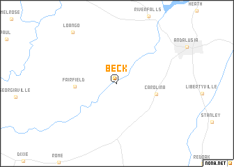 map of Beck