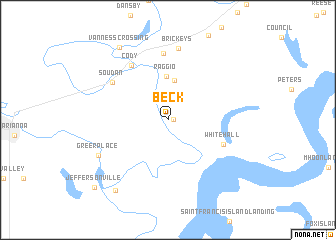 map of Beck