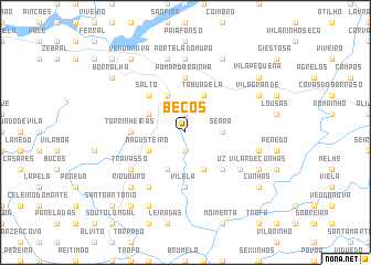 map of Beços