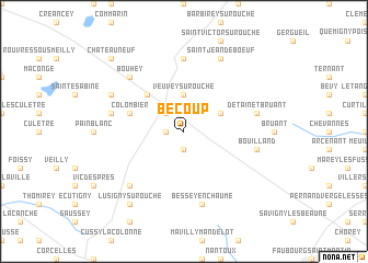 map of Bécoup