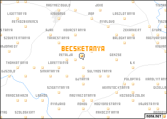 map of Becsketanya