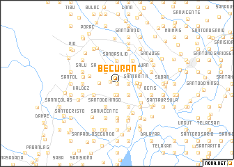 map of Becuran