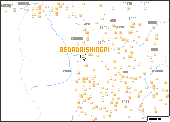 map of Bedādai Shingri