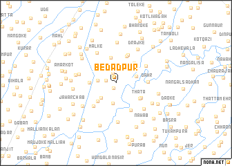 map of Bedādpur