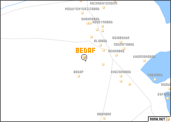 map of Bedāf