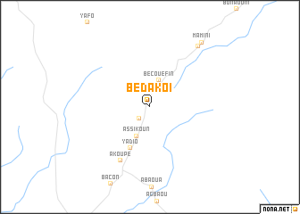map of Bédakoi