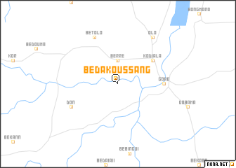 map of Bédakoussang