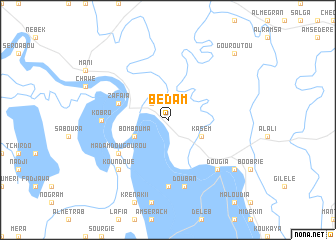 map of Bédam