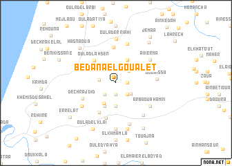 map of Bedana el Goualet