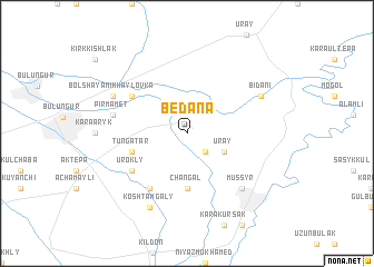 map of Bedana