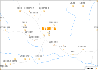 map of Bedane