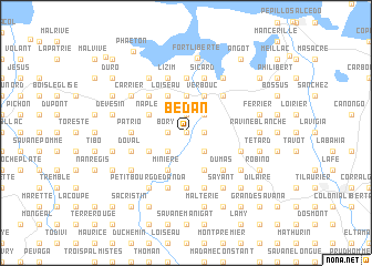 map of Bedan