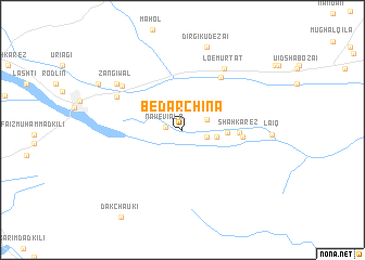 map of Bedār Chīna