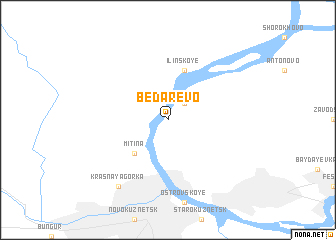 map of Bedarevo