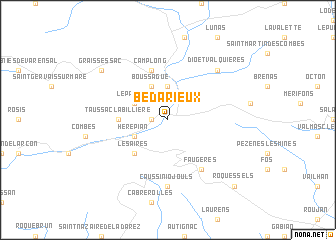 map of Bédarieux