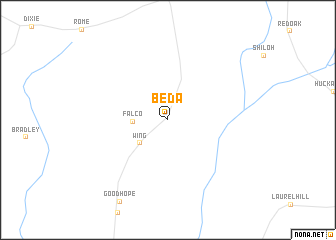 map of Beda