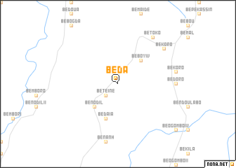 map of Béda