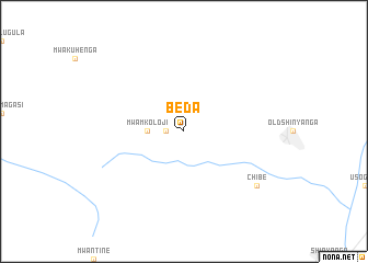 map of Beda