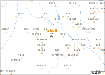 map of Beda