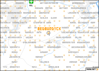 map of Bedburdyck